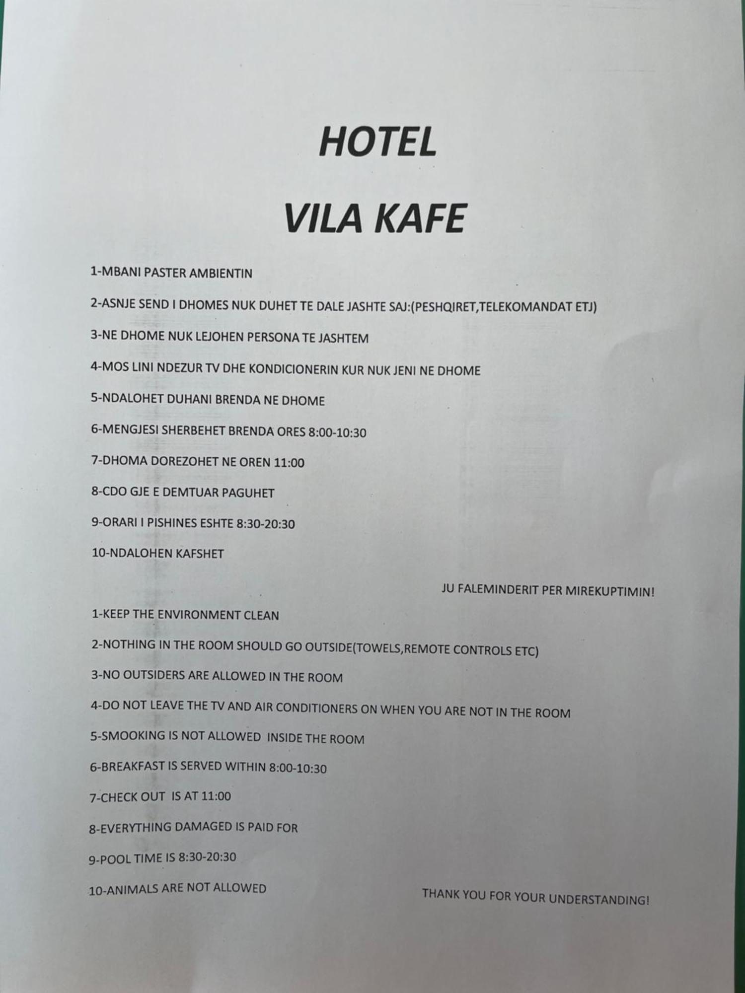 Hotel Vila Kafe Lukove Bagian luar foto